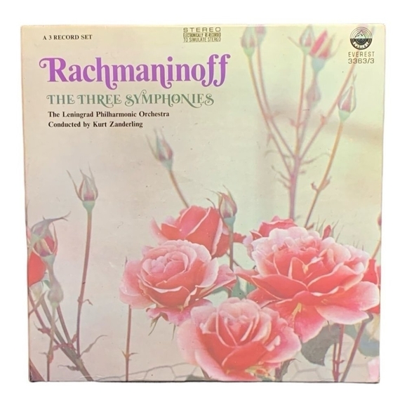 LP Sergei Vasilyevich Rachmaninoff - The Three Symphonies Vinyl Record - Picture 1 of 2
